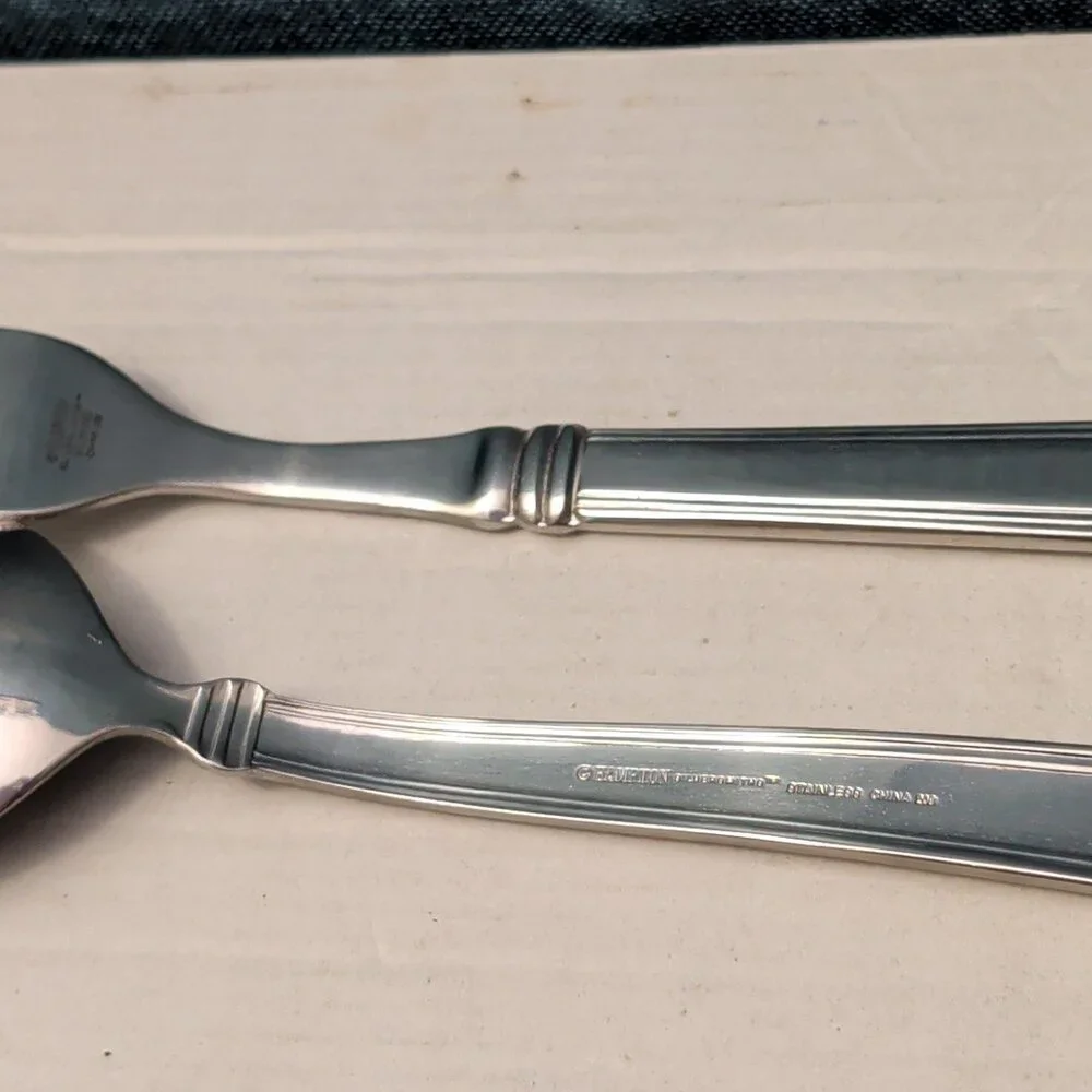 8 Pc HAMPTON SILVERSMITHS PORTFOLIO Serving Set | Glossy Hostess Completer 208